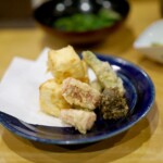 ふき味噌と豆腐の揚げ物