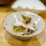 ワサビの葉とささみ