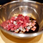 生ものはちゃんと醤油にくぐらせます