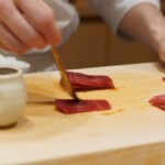 漬け作業中