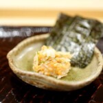 青柳の味噌叩き